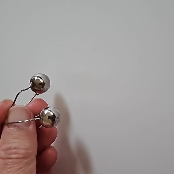 Sterling silver ball earrings bought in Mexico - Picture 3 of 5